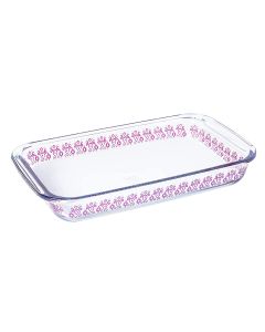 Spice By Tia Mowry 2.3 Quart Spicy Cloves Glass Rectangular Baker
